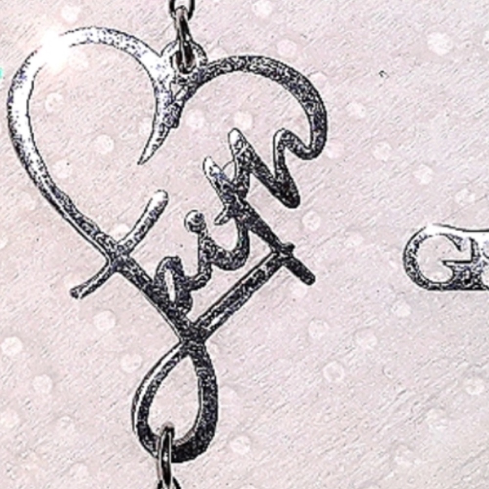 Cross Bracelet Silver‎ Charm (1 ) *FAITH long Charm on Adjustable chain NEW - Picture 2 of 11